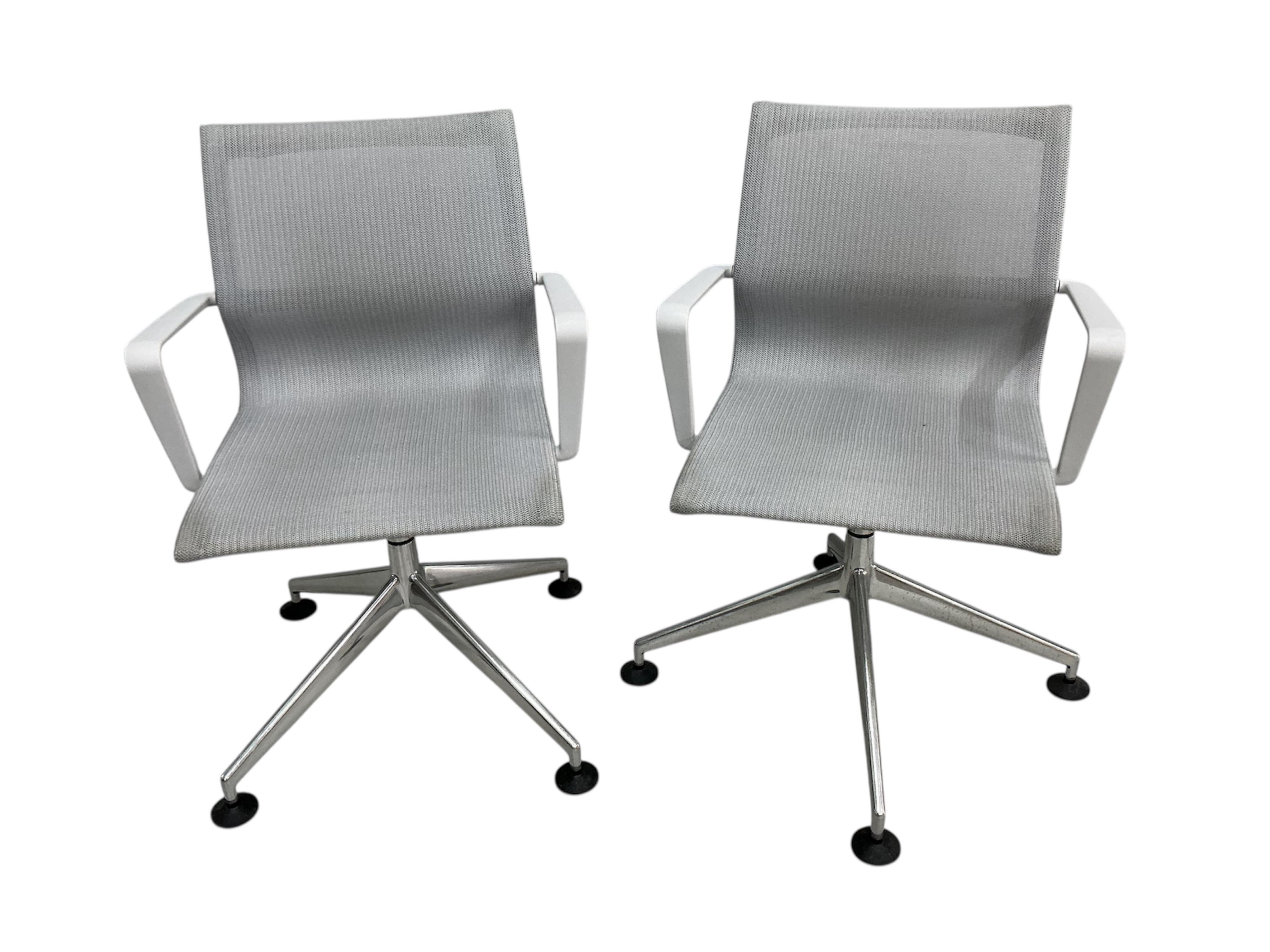 A set of six Eames ‘Physics’ chairs, width 61cm, depth 58cm, height 90cm
